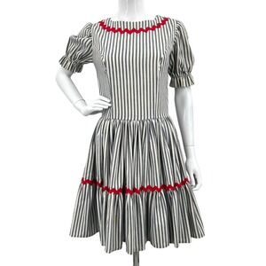 Vintage 50s Handmade Square Dance Dress Rockabilly Swing Cottage‎ Retro Upcycled